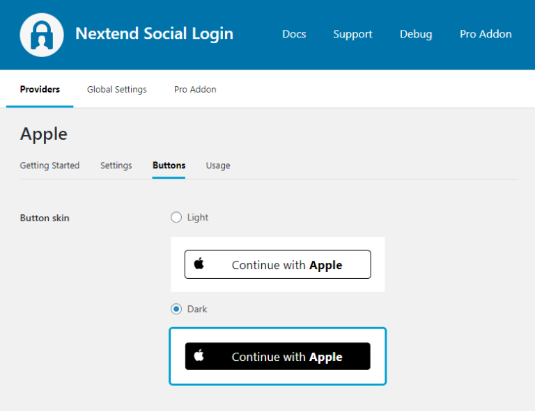 Apple - Nextend Social Login for WordPress