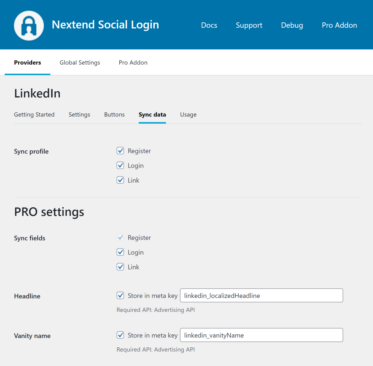 LinkedIn - Nextend Social Login for WordPress